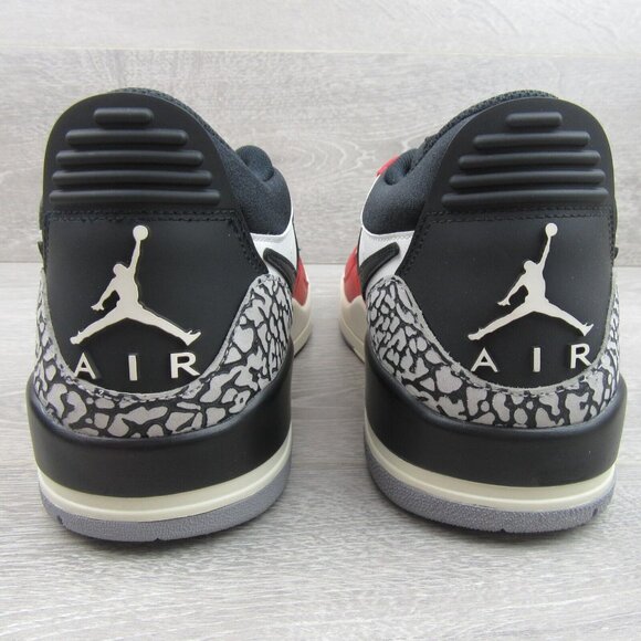 Air Jordan Legacy 312 Low Sneakers Men's Size 13 Black White Red NEW - Picture 9 of 15